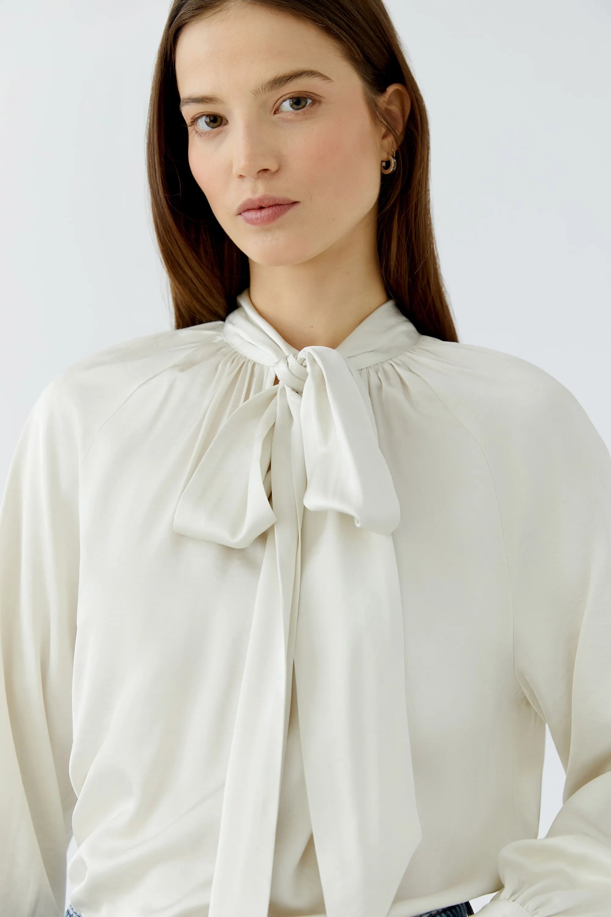 Schluppenbluse aus Satin