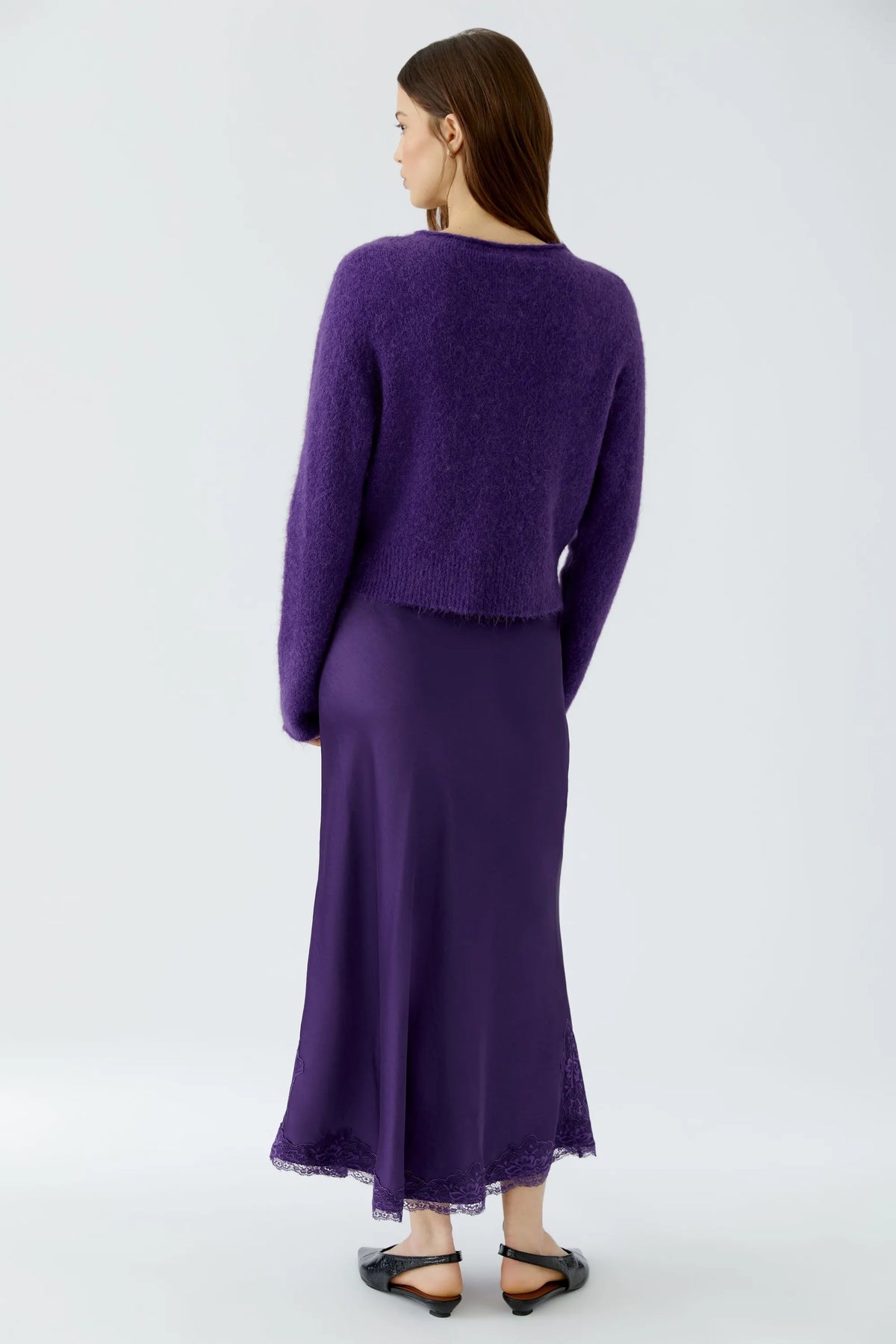 Strickjacke mit Rundhalsausschnitt