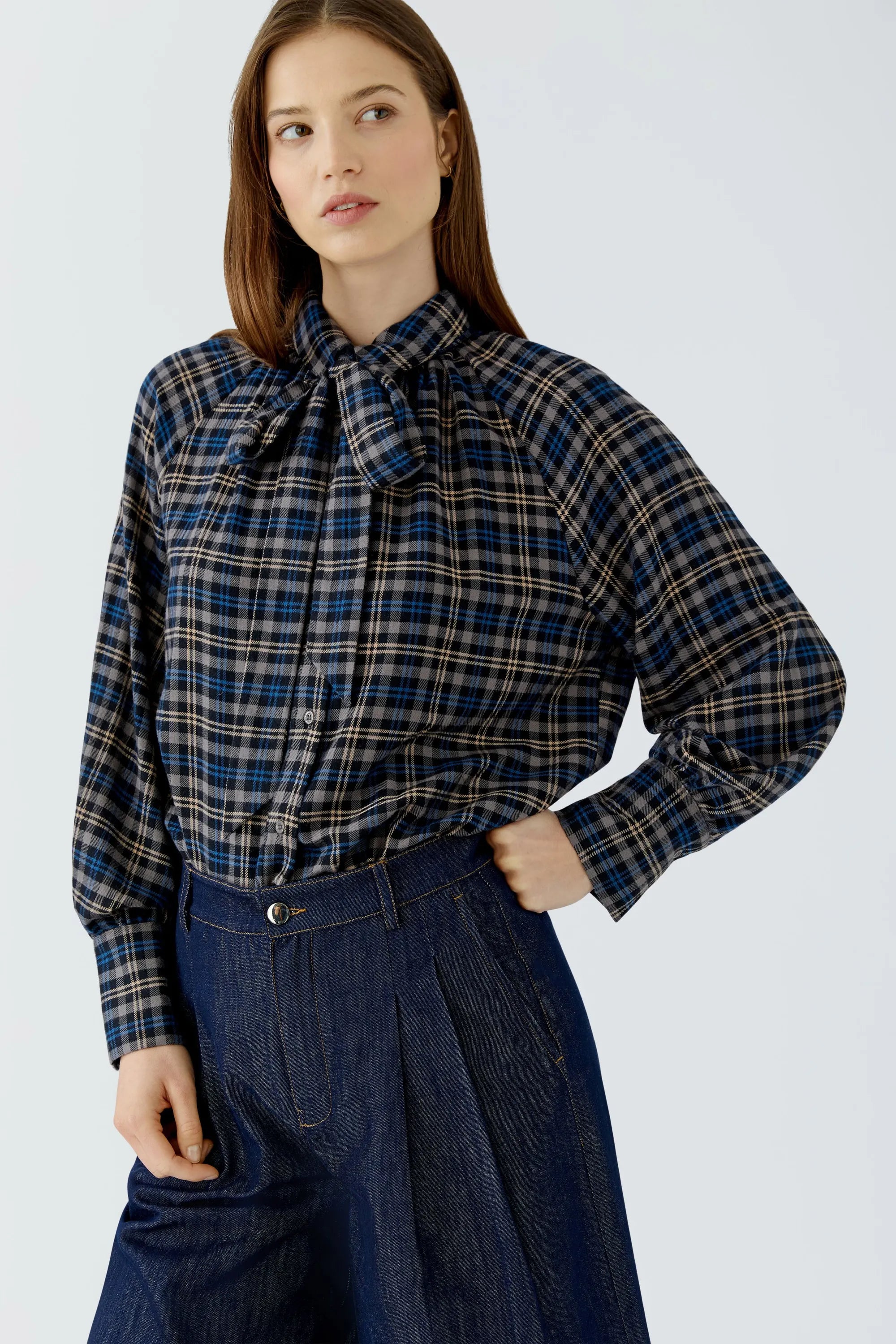 Schluppenbluse Relaxed Fit