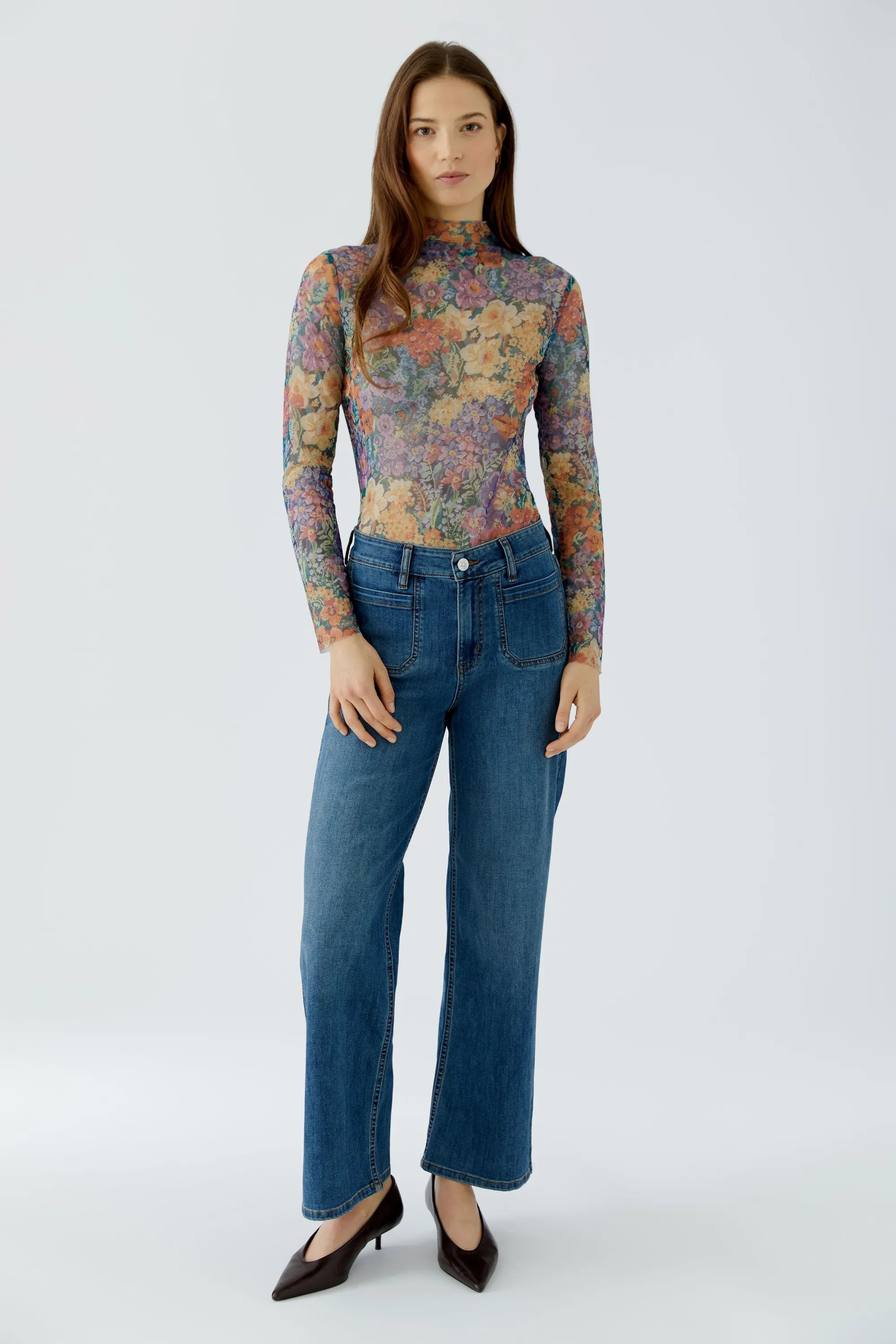 Langarmshirt transparent