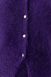 Strickjacke mit Rundhalsausschnitt