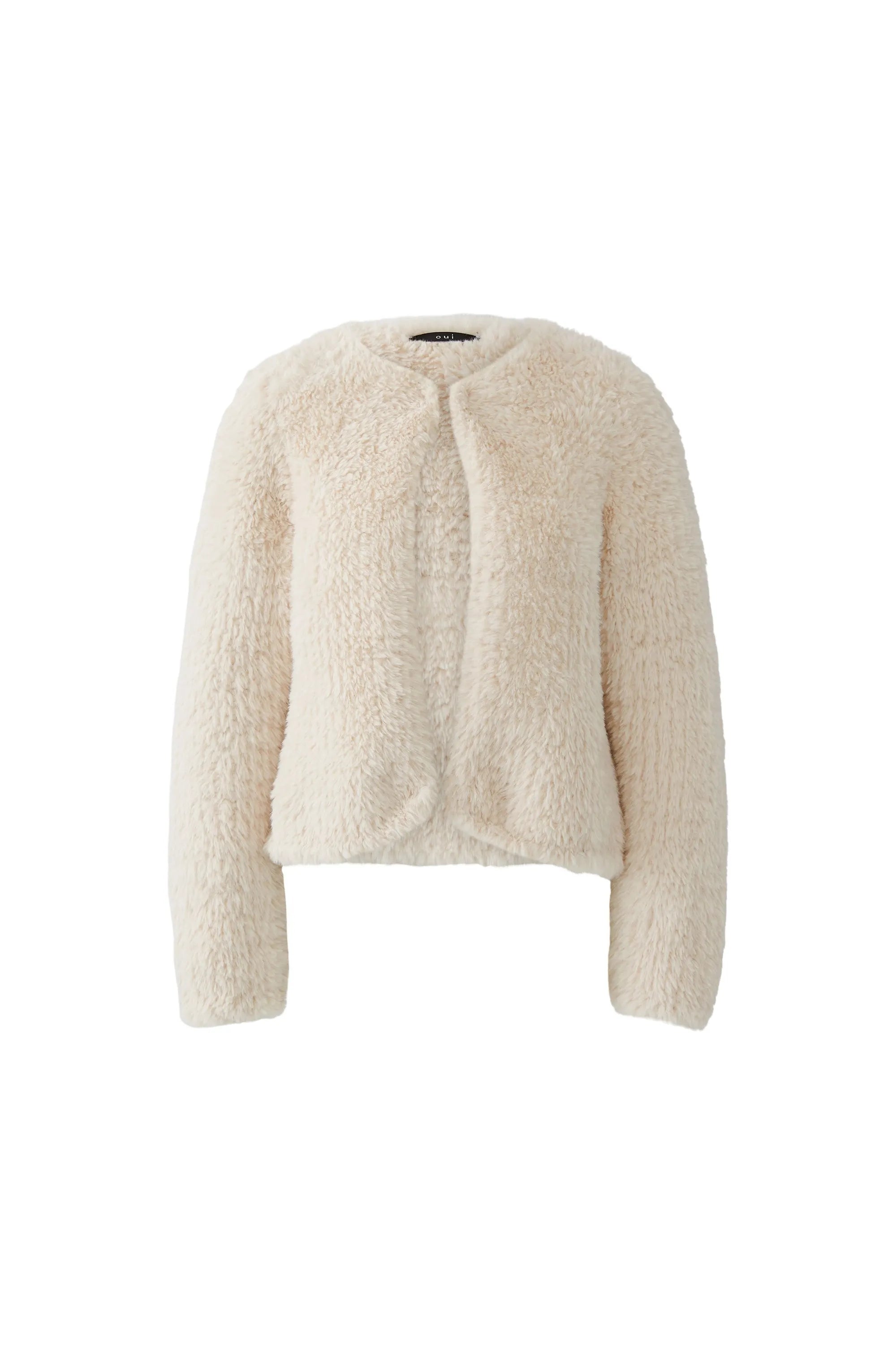 Teddy-Strickjacke