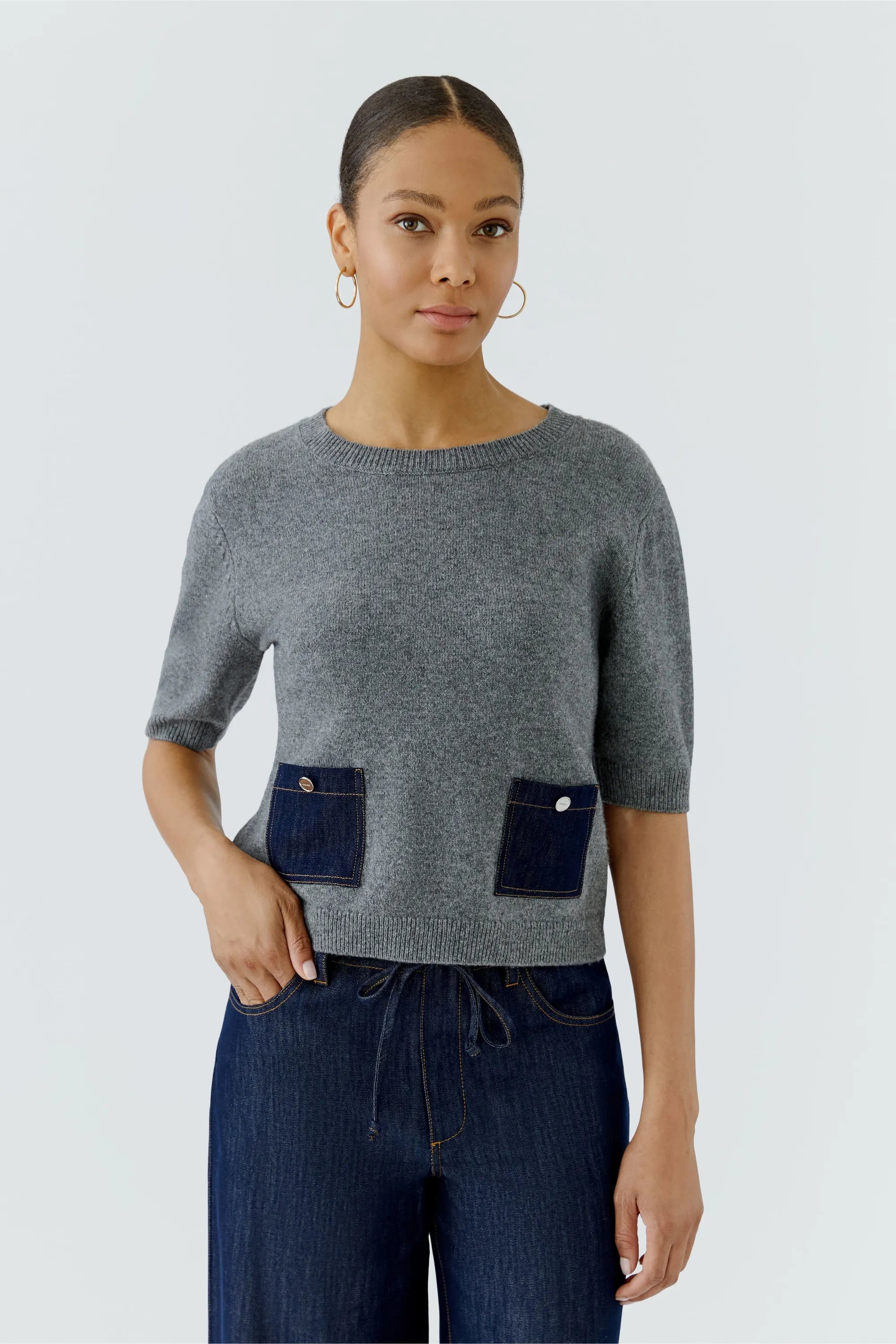 Strickpullover aus Wollmix