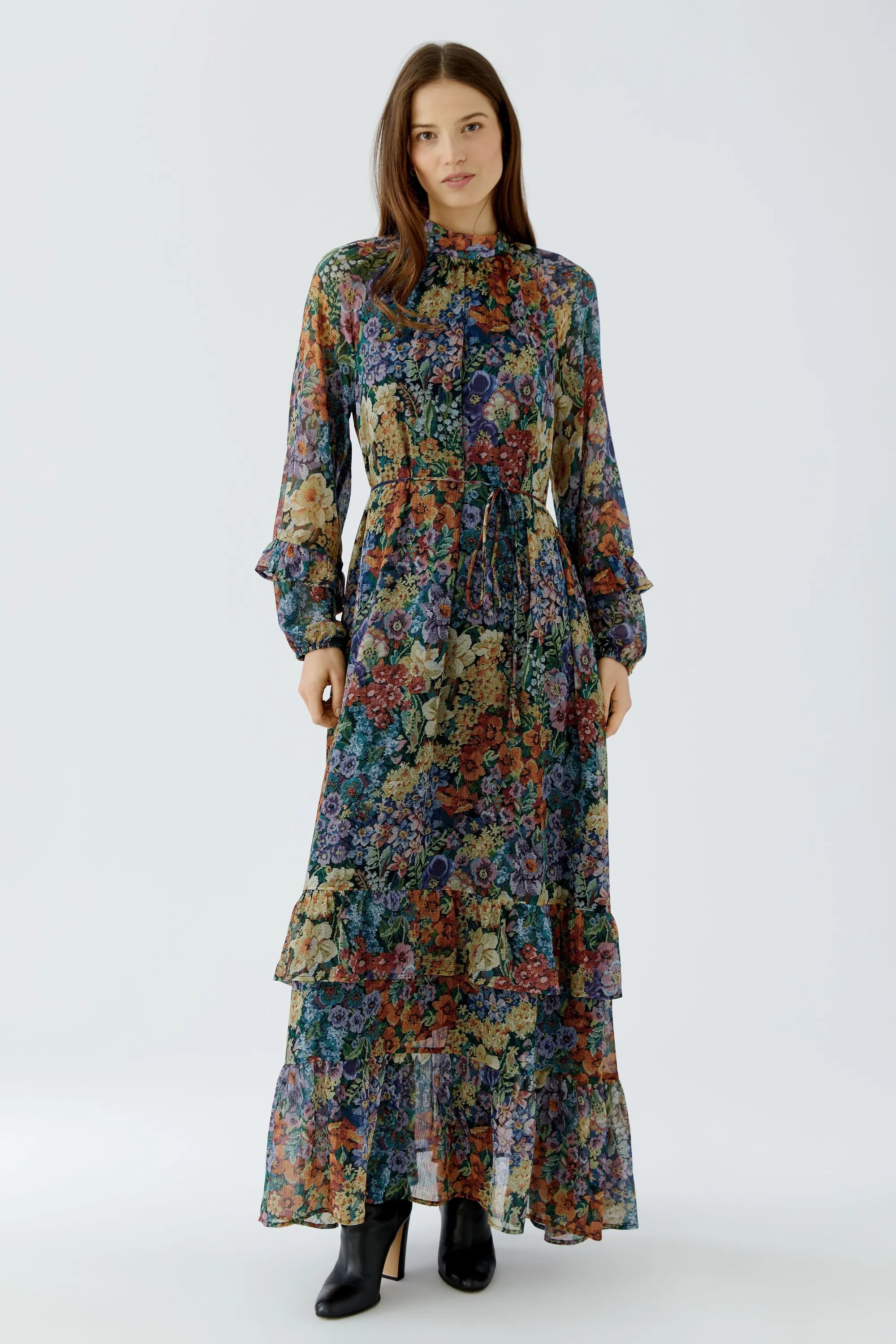 Chiffonkleid Maxi floral