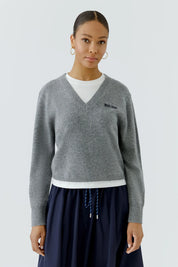 Strickpullover aus Wollmix