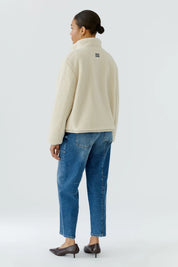 Fleecejacke mit Stehkragen
