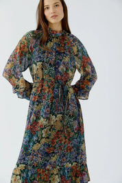 Chiffonkleid Maxi floral