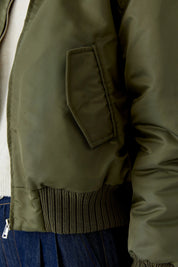 Bomberjacke mit Kunstpelz-Kragen