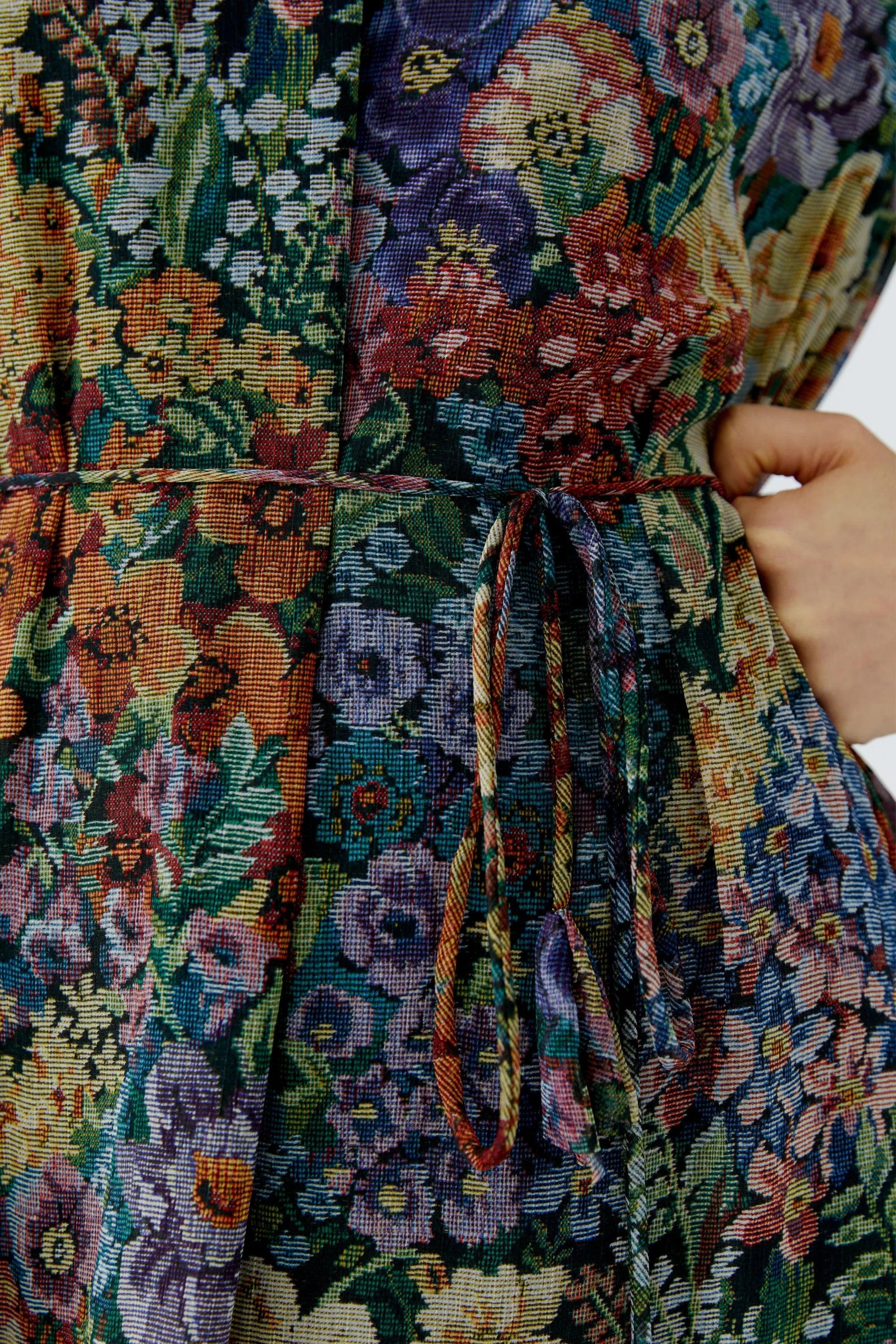 Chiffonkleid Maxi floral