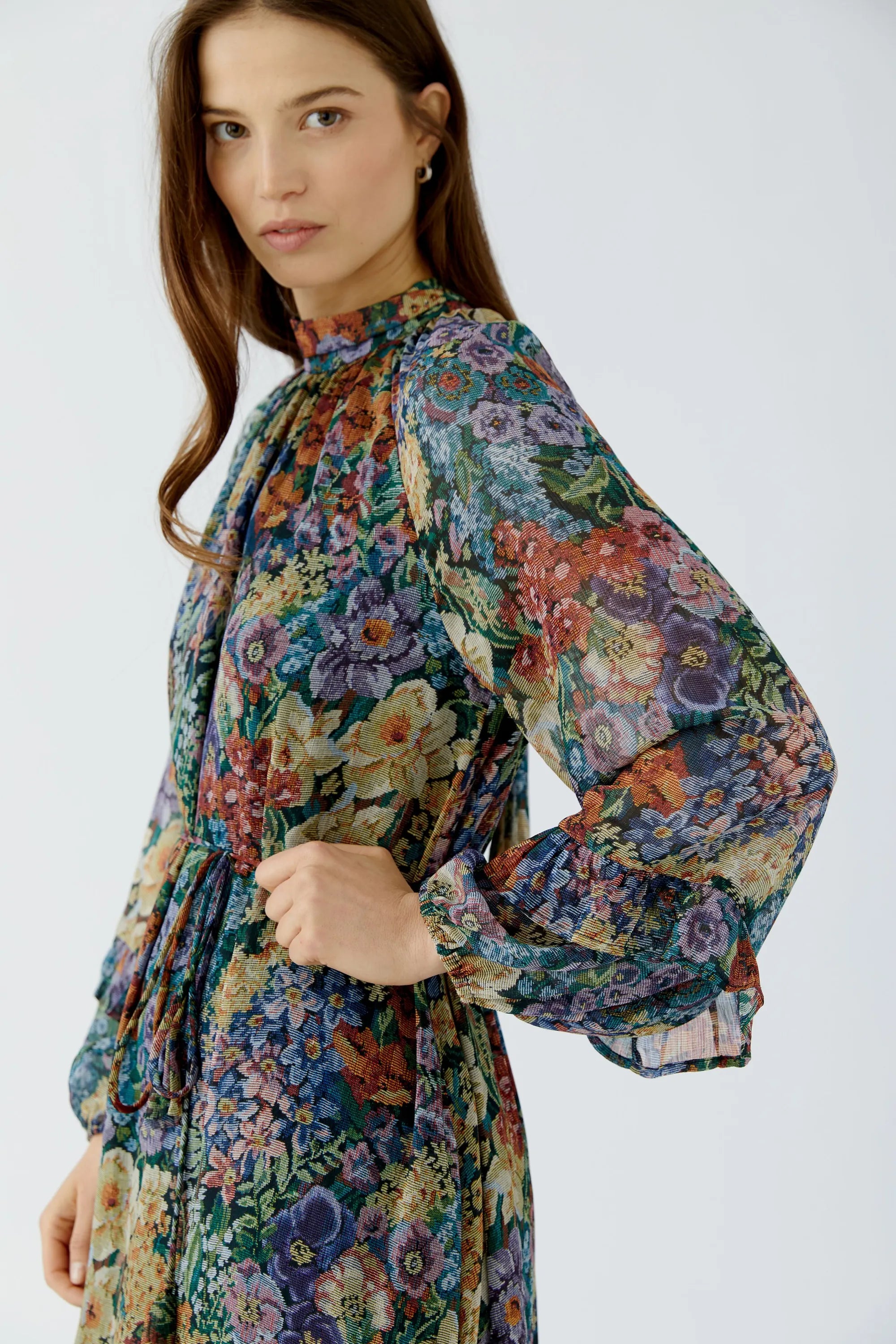 Chiffonkleid Maxi floral