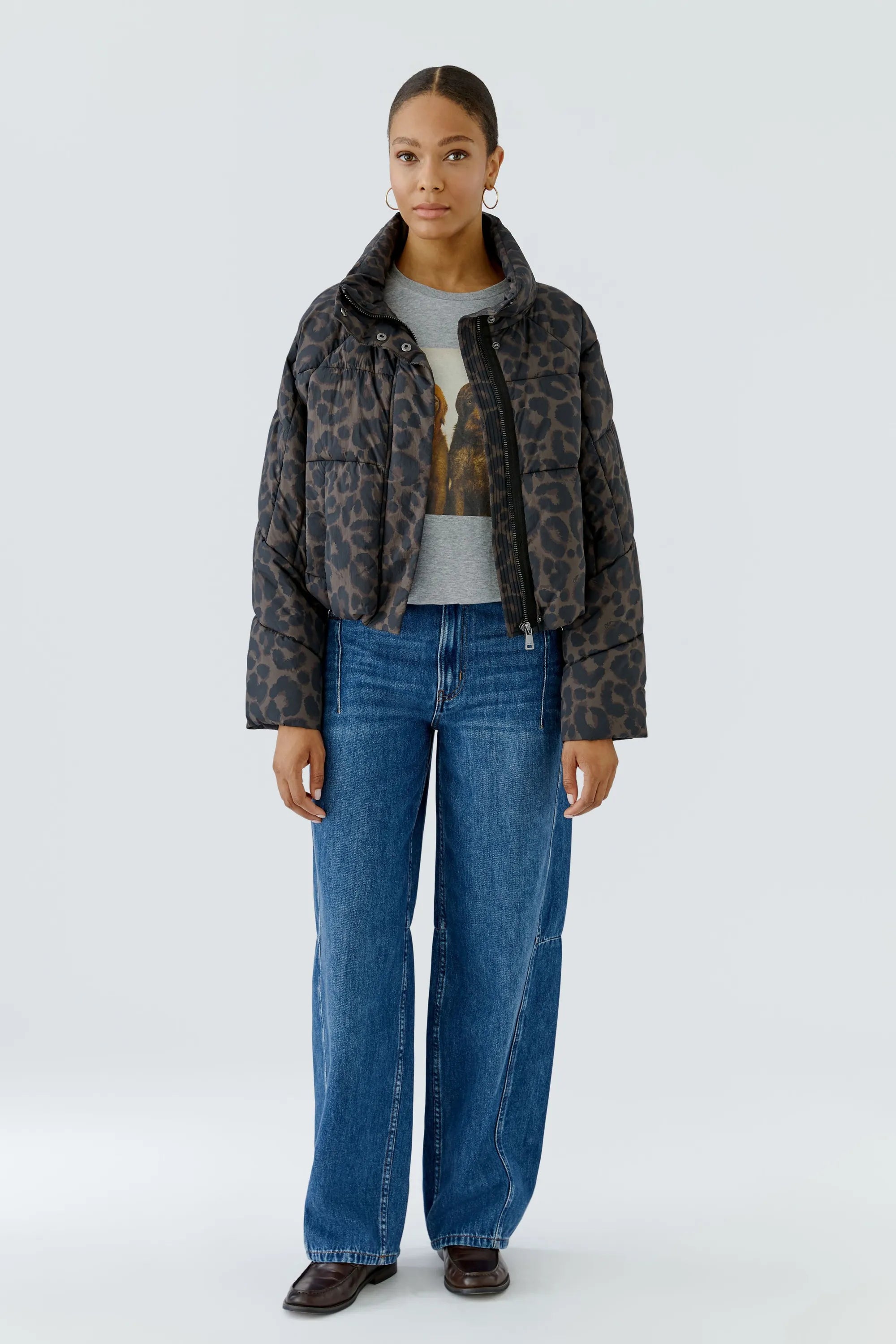 Pufferjacke mit Stehkragen