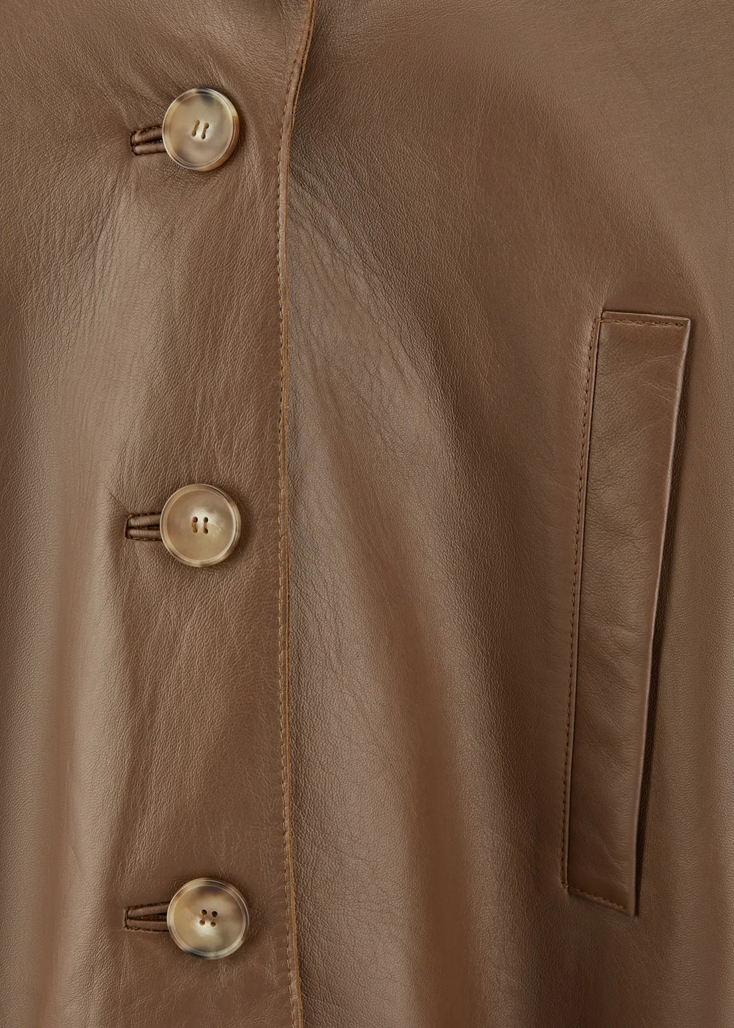 Overshirt aus Leder