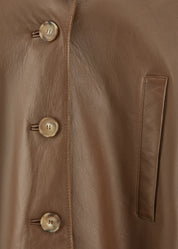 Overshirt aus Leder