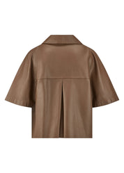 Overshirt aus Leder