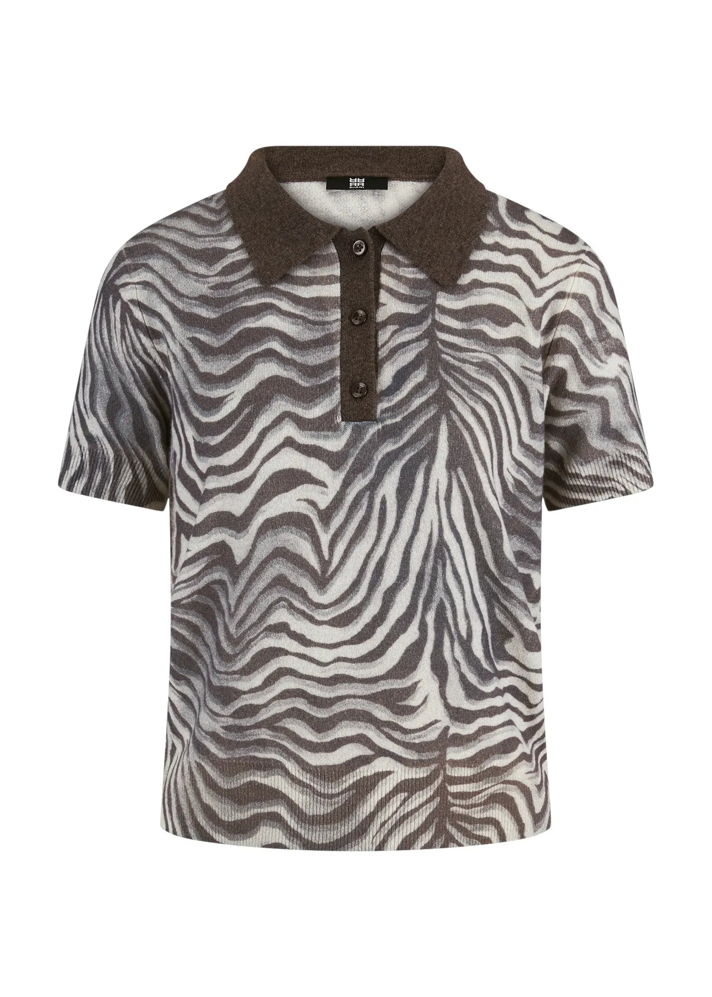Strickpoloshirt aus Wolle