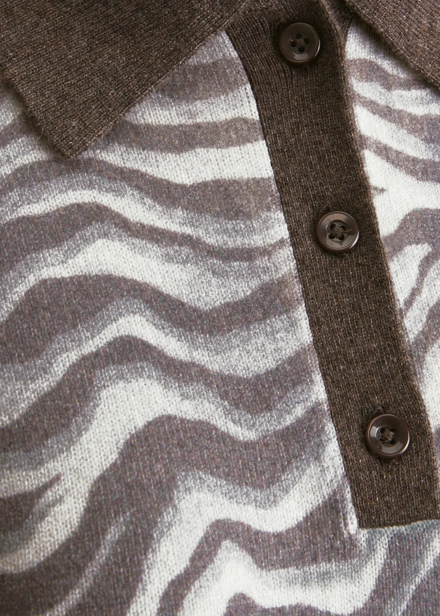 Strickpoloshirt aus Wolle