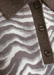 Strickpoloshirt aus Wolle
