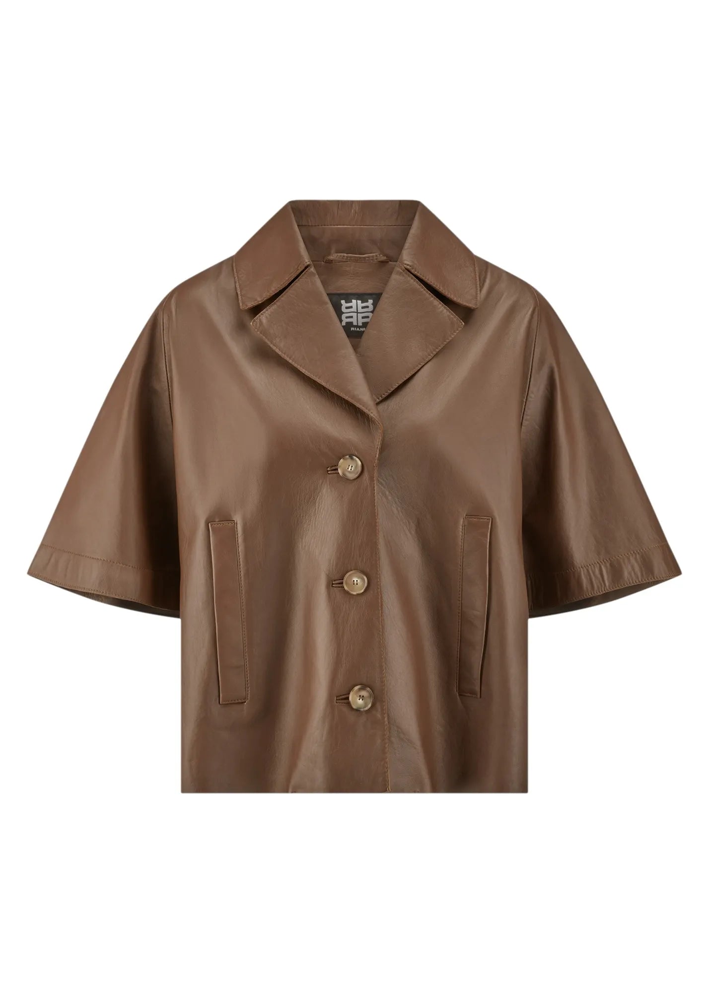 Overshirt aus Leder