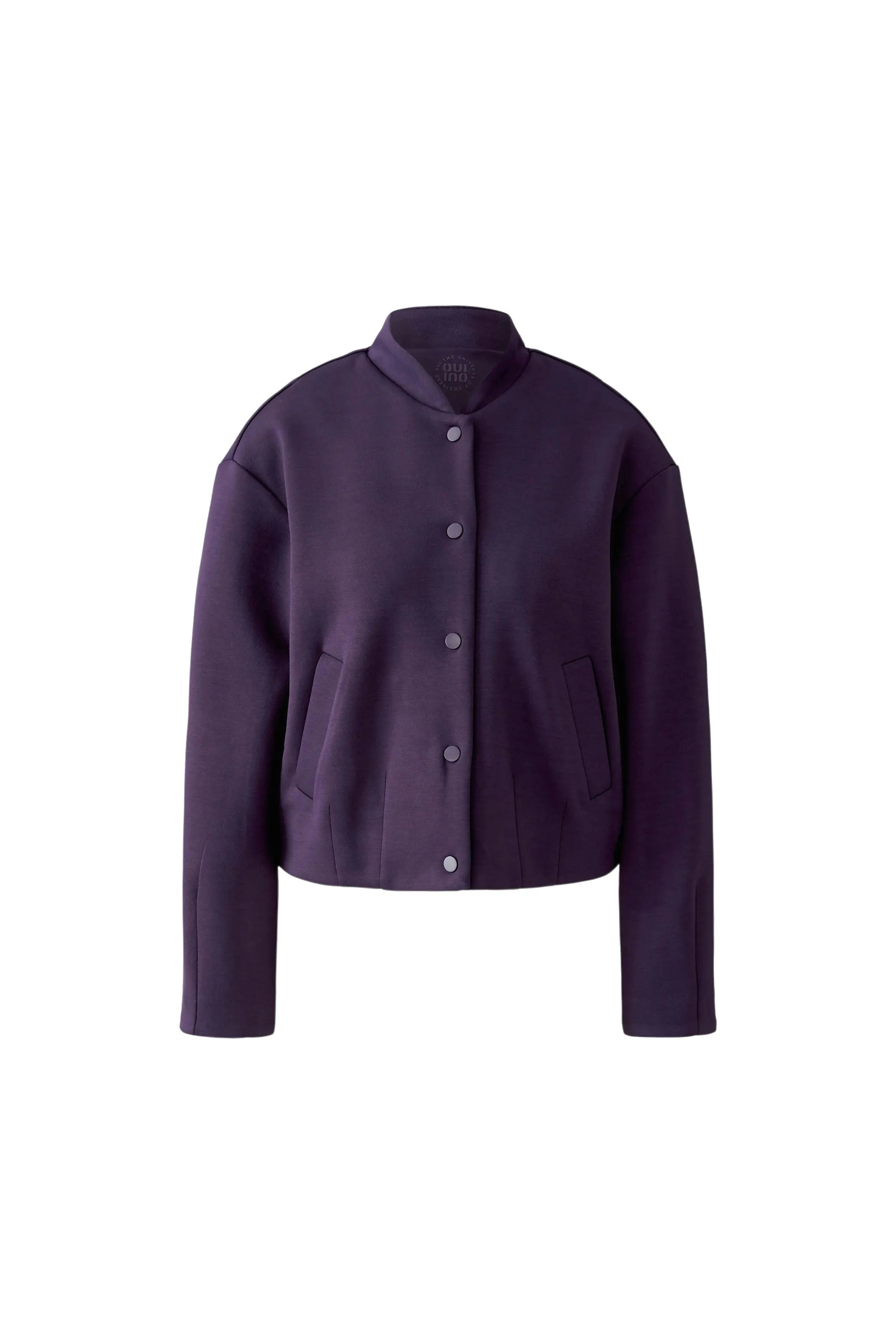 Sweatshirtjacke mit Stehkragen