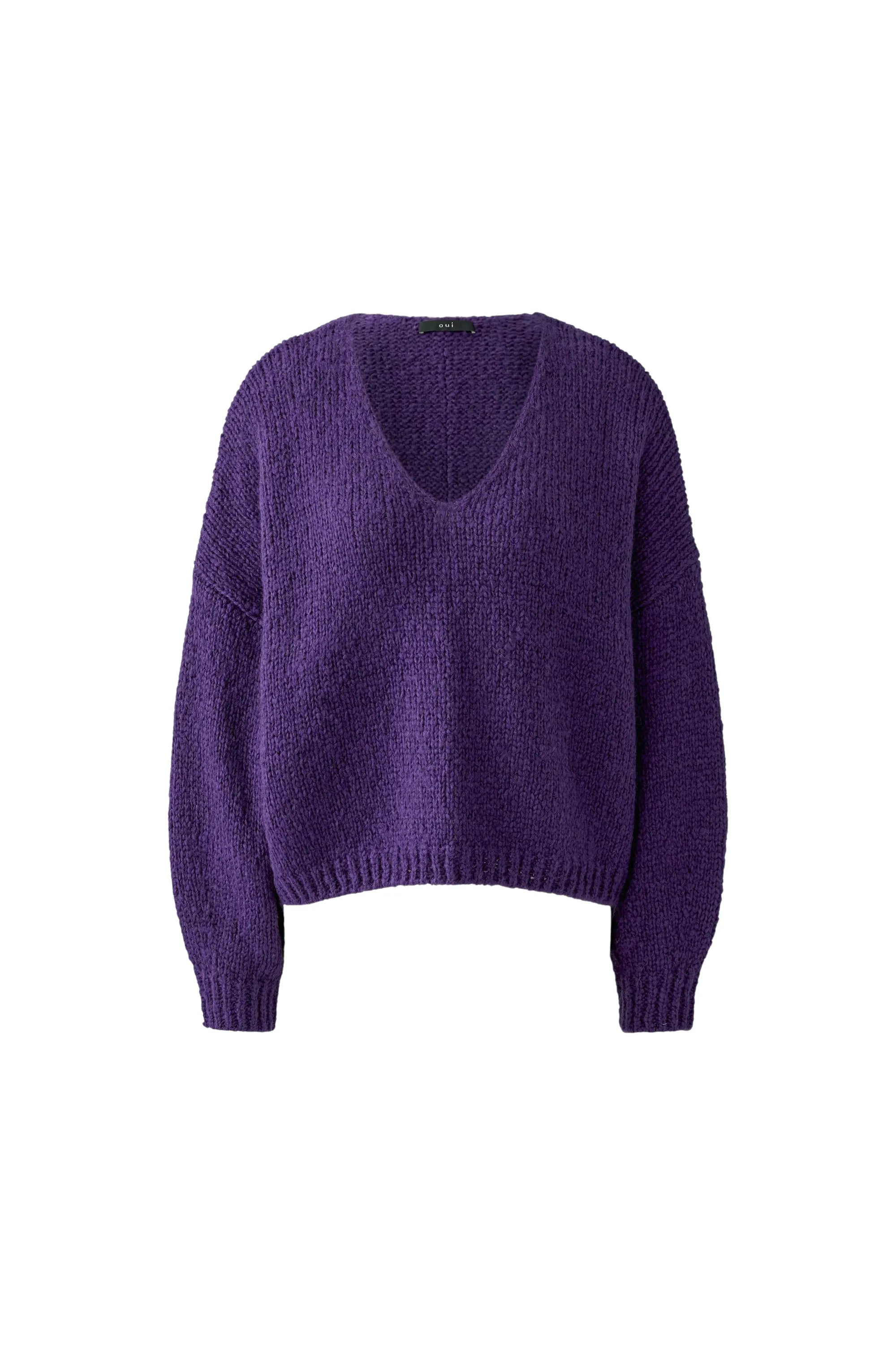 Strickpullover mit V-Ausschnitt