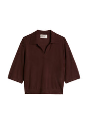 Strick-Poloshirt Loose Fit