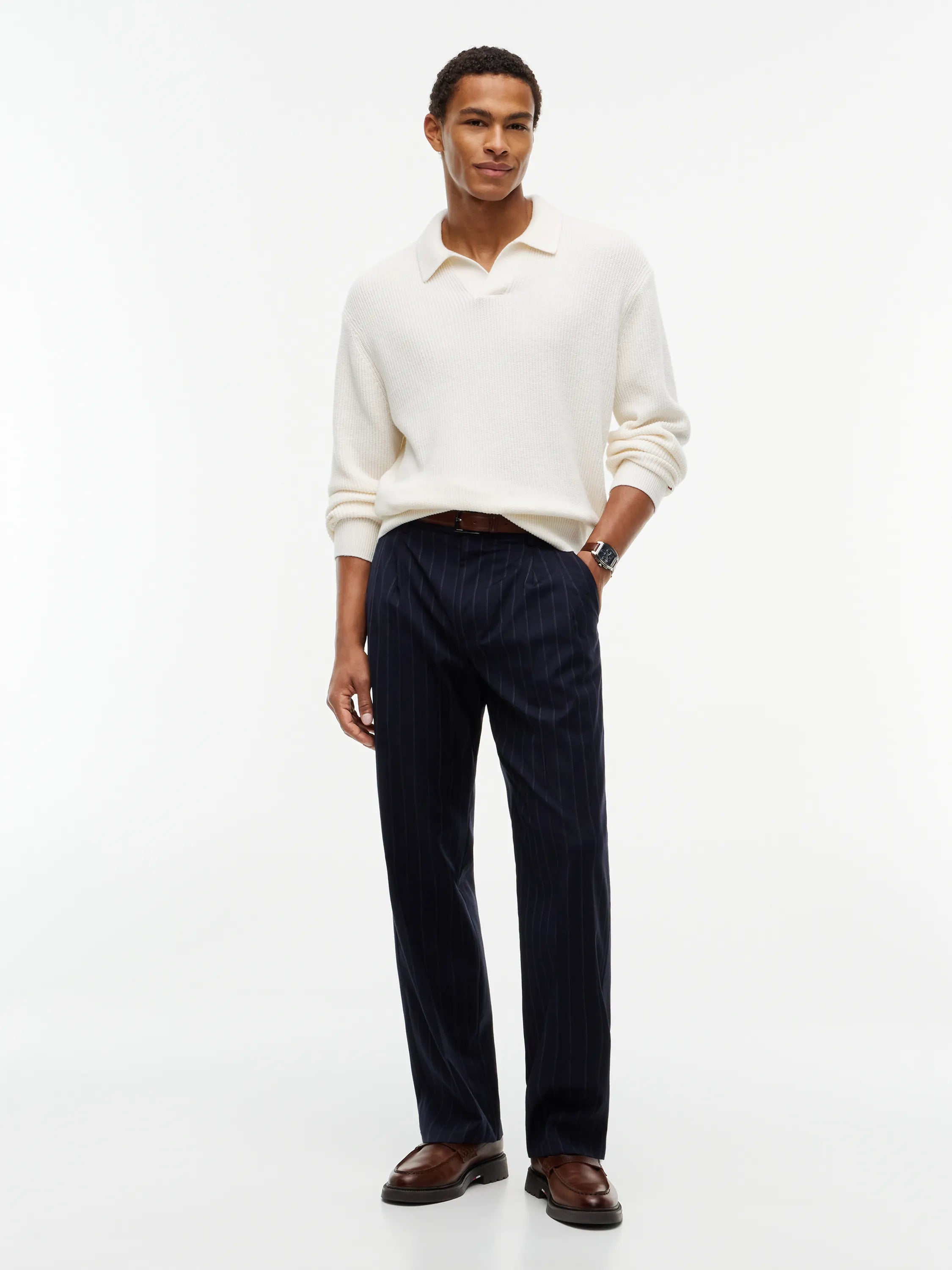 Strickpoloshirt FISHERMAN RIB