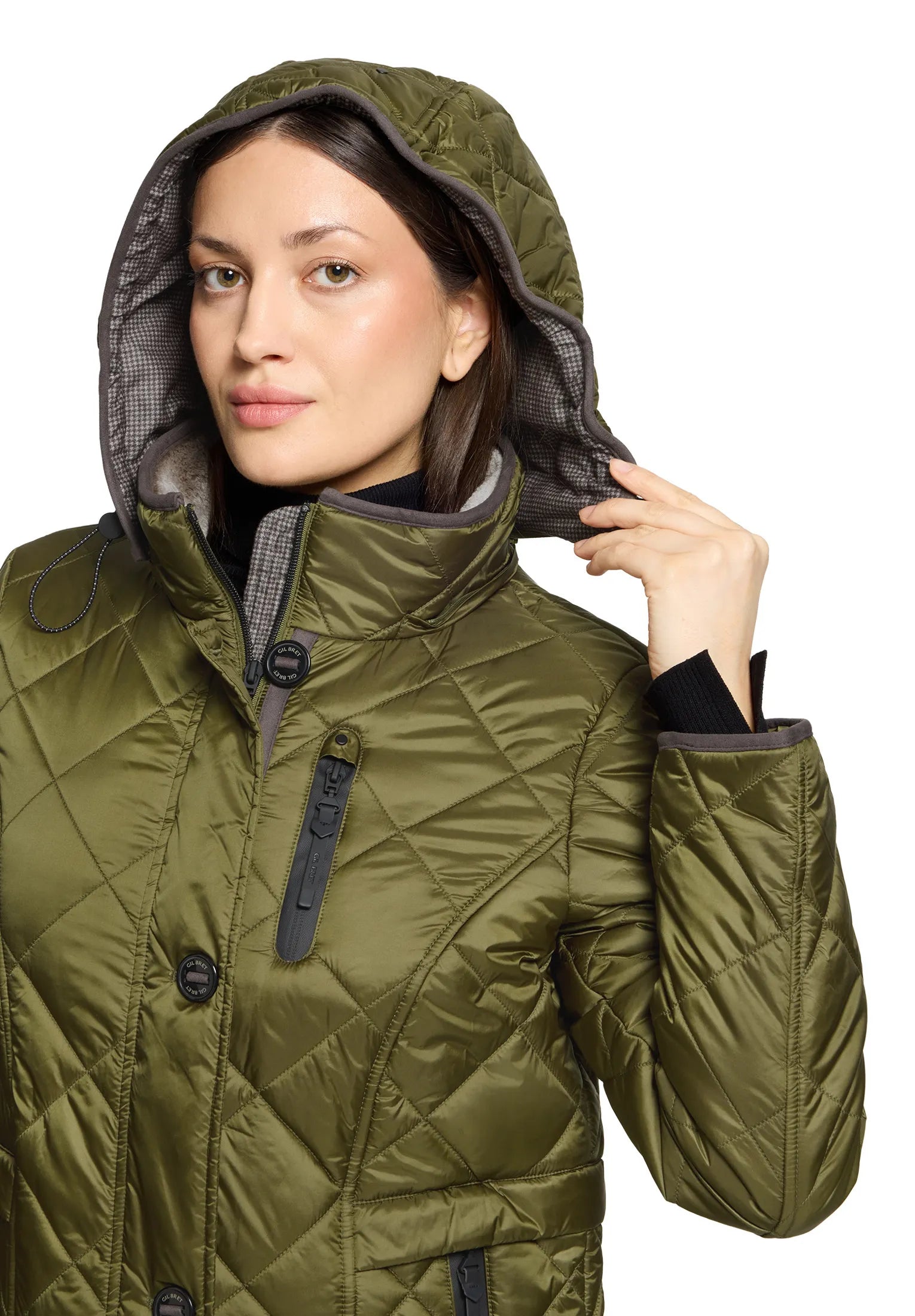 Steppjacke  mit Kapuze