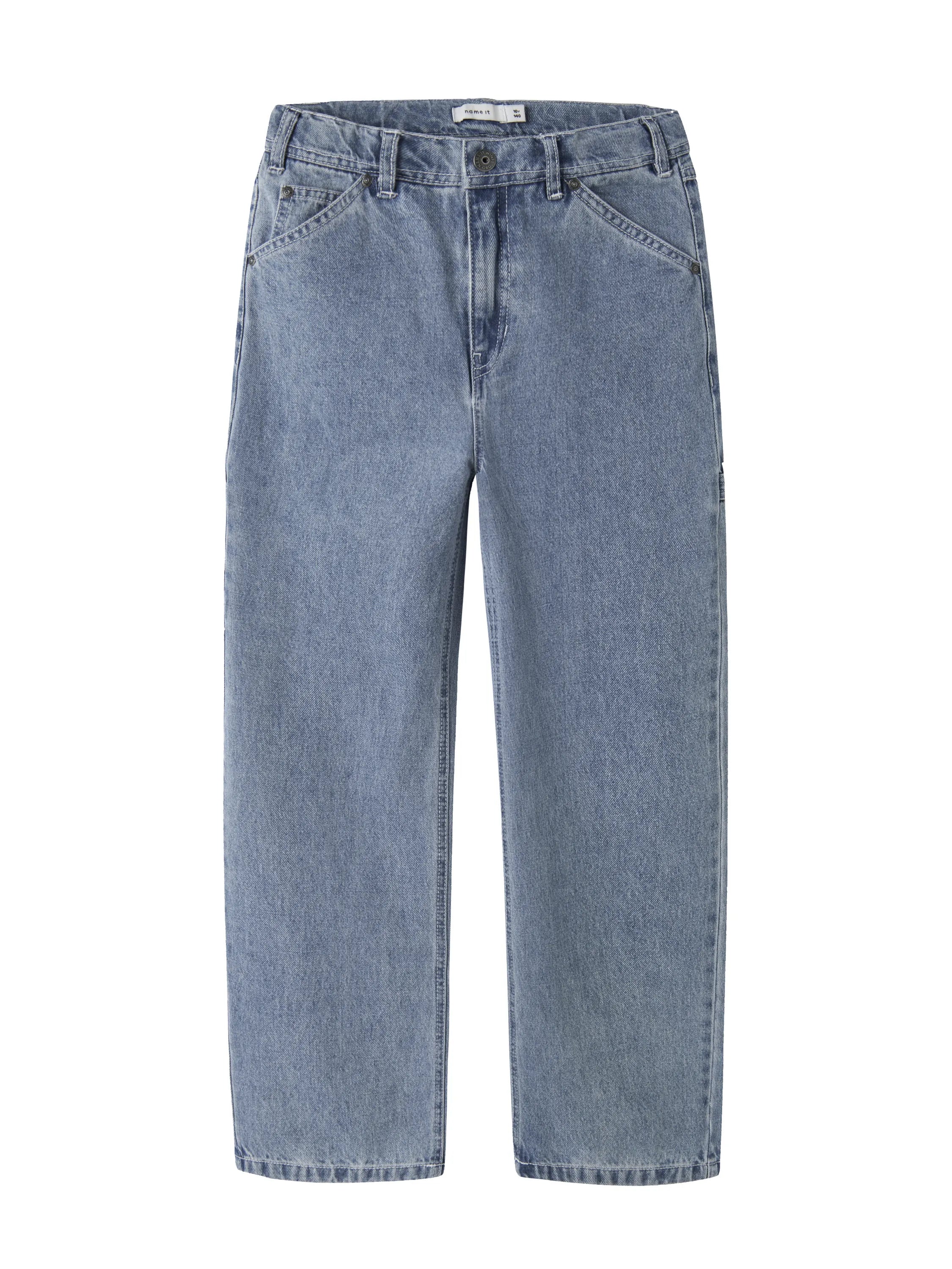 NKMRYAN STRAIGHT JEANS CARP 4525-IM, Medium Blue Denim 122