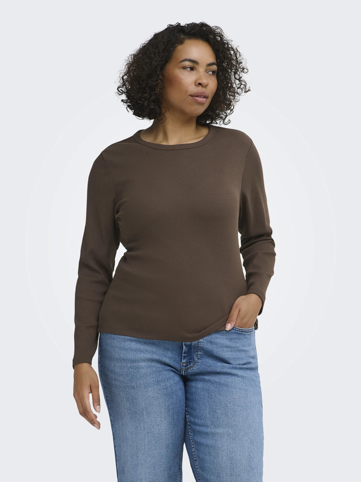 Langarmshirt VAL aus Rippstrick