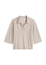 Strick-Poloshirt Loose Fit