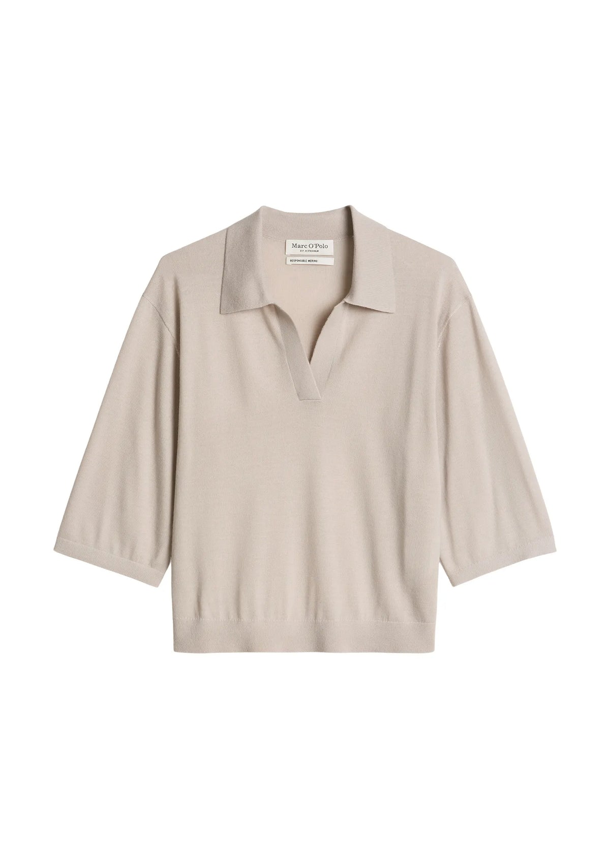 Strick-Poloshirt Loose Fit