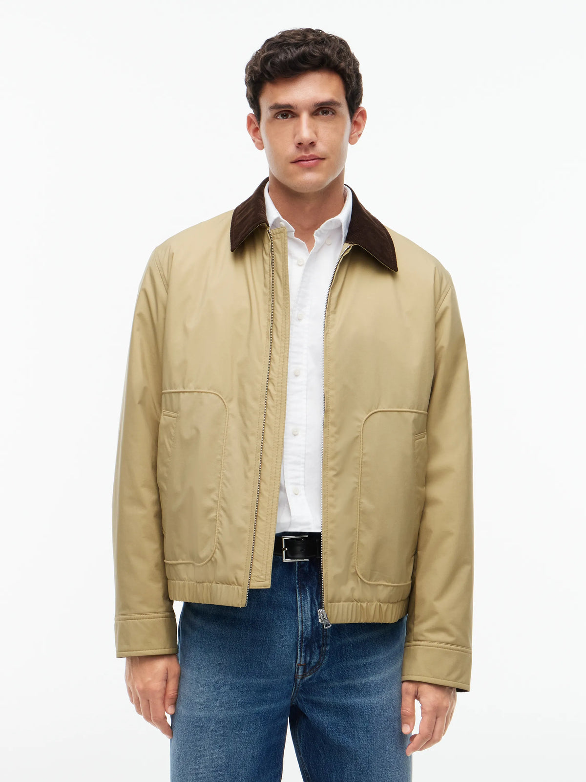 Steppjacke mit aufliegendem Kragen