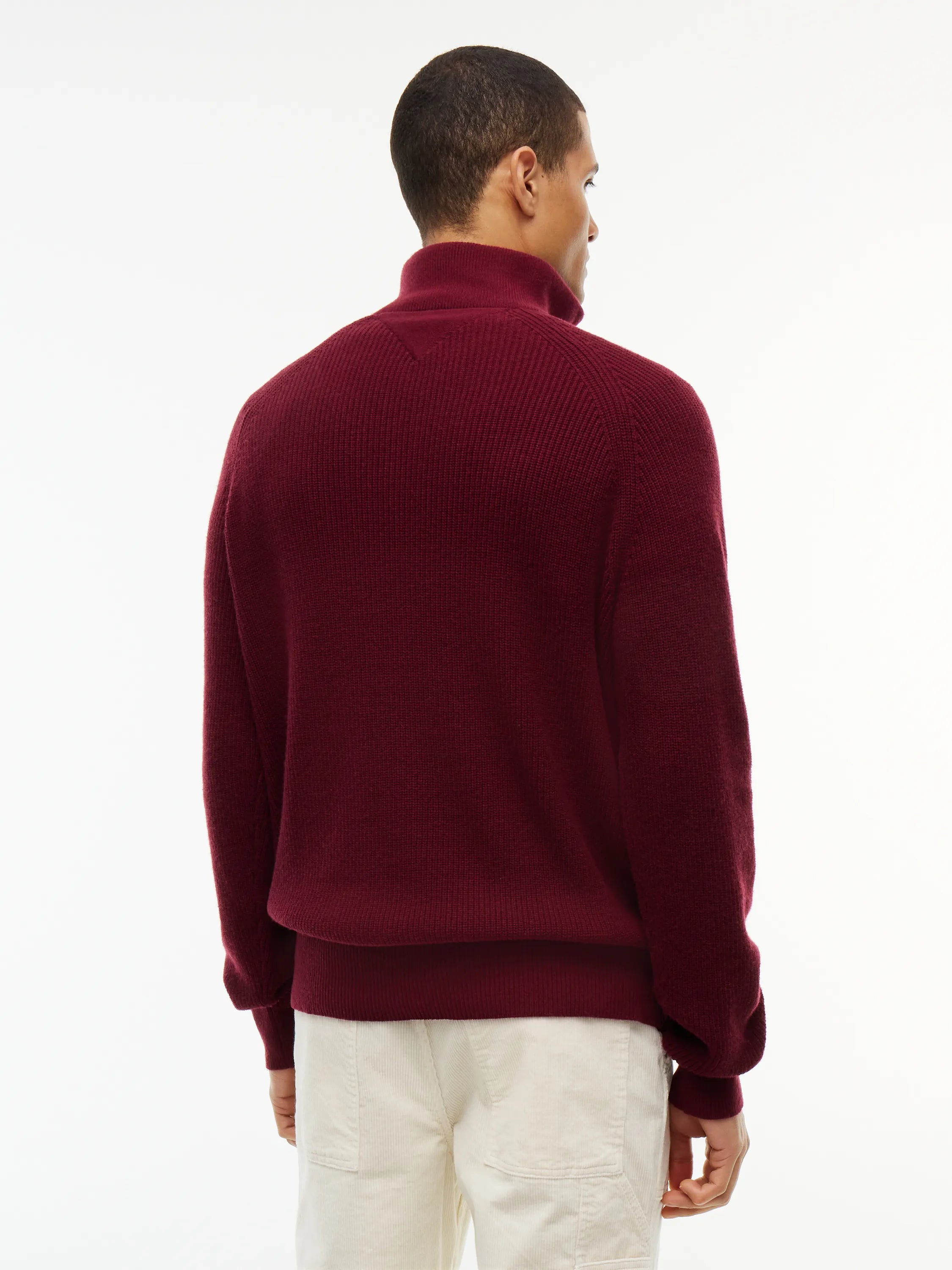 Strickpullover mit Quarter Zip