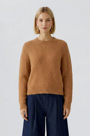 Strickpullover mit Rundhalsausschnitt