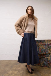 Kuscheljacke aus Kunstfell