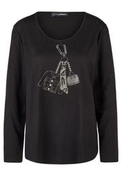 Langarmshirt aus Viskose
