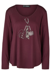 Langarmshirt aus Viskose