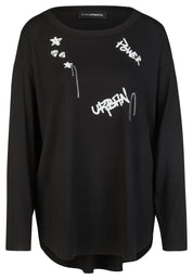Langarmshirt aus Viskose