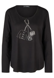Langarmshirt aus Viskose