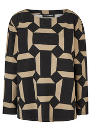 Sweatshirt gemustert