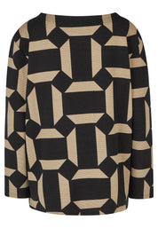 Sweatshirt gemustert