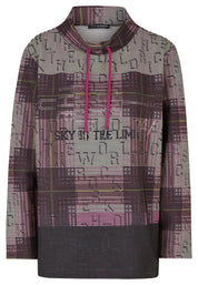 Sweatshirt mit Stehkragen