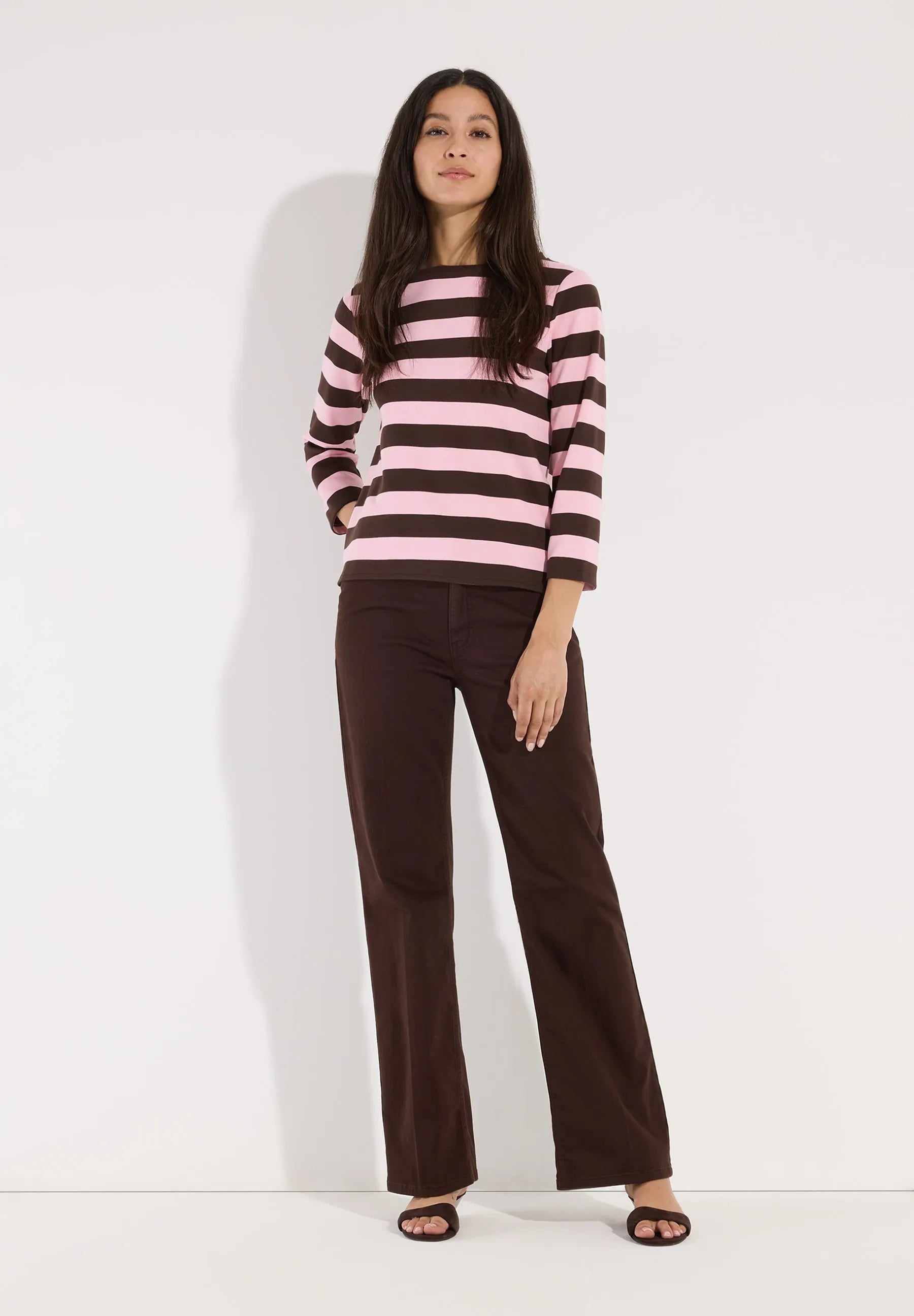 Langarmshirt gestreift