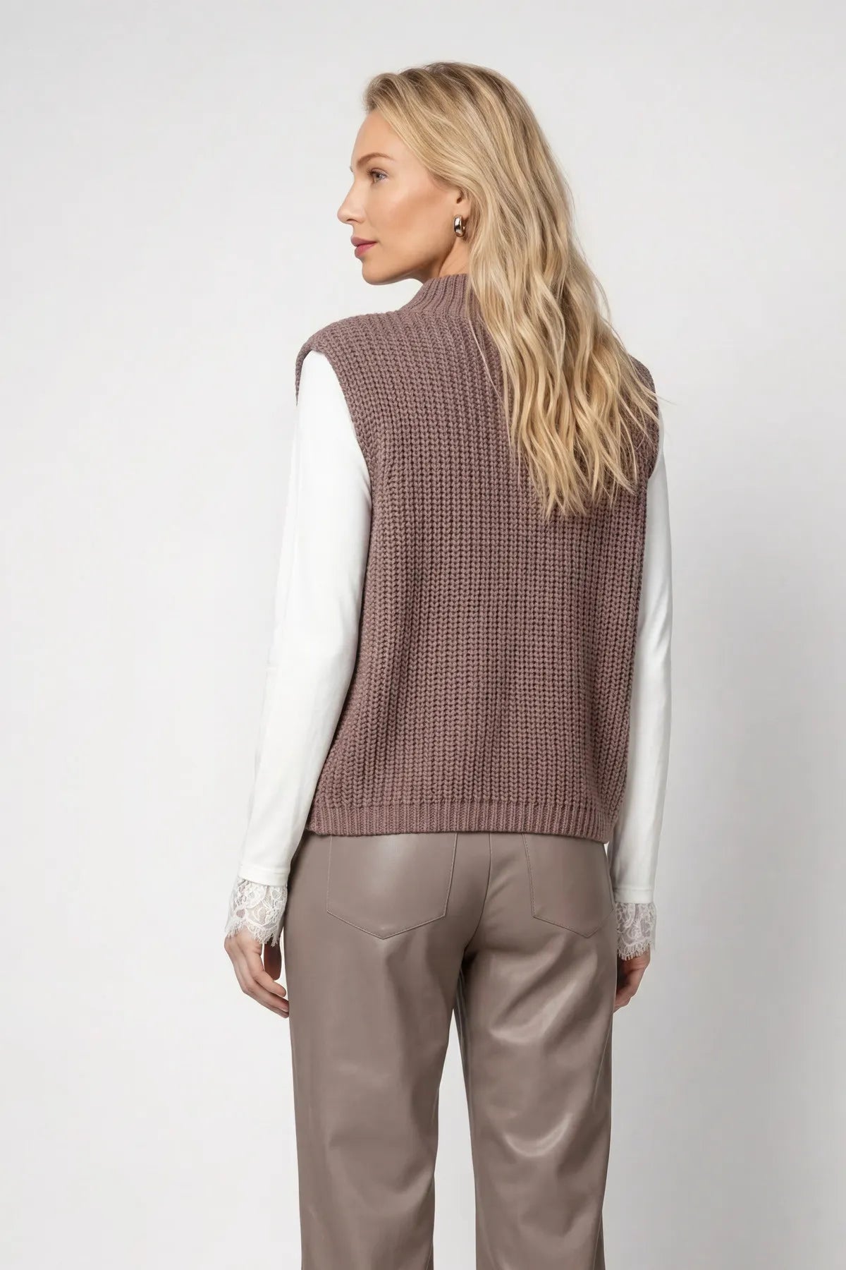 Strickpullunder mit Stehkragen
