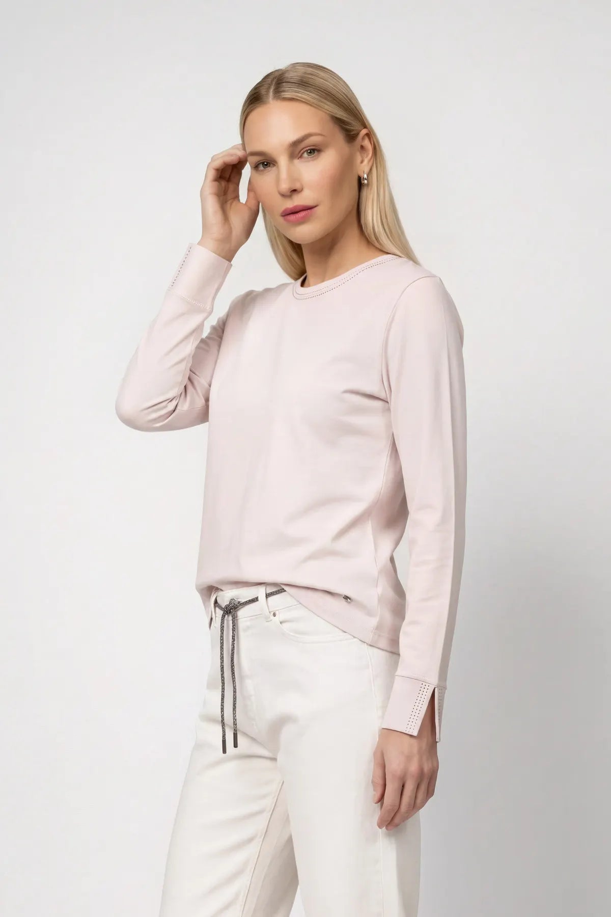 Langarmshirt aus Baumwolle