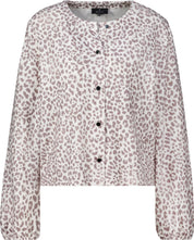 Strickjacke mit Leopardenmuster