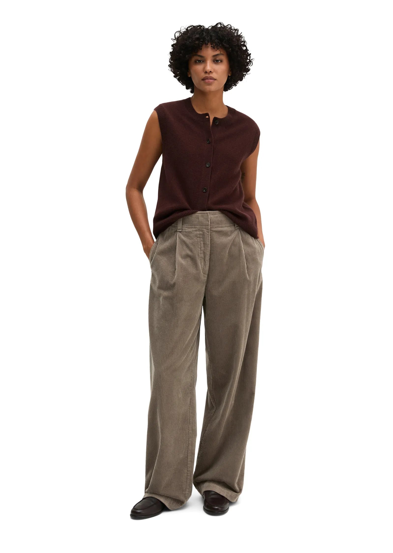 Cordhose Wide Leg