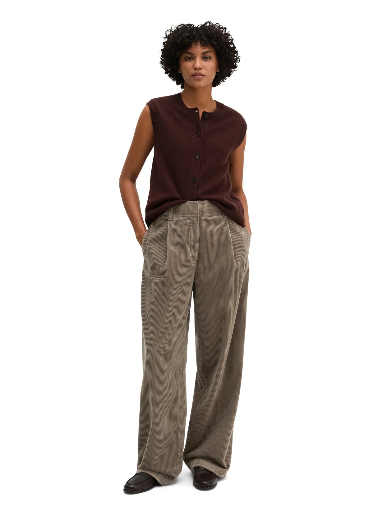 Cordhose Wide Leg