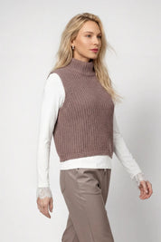 Strickpullunder mit Stehkragen