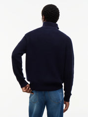 Strickpullover mit Quarter Zip